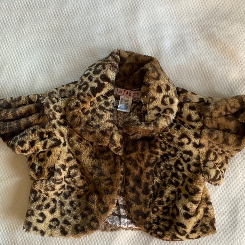 Leopard Faux Fur Bolero